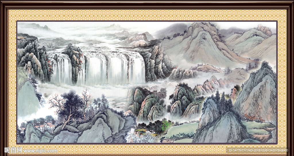 巨幅山水画 山水风景
