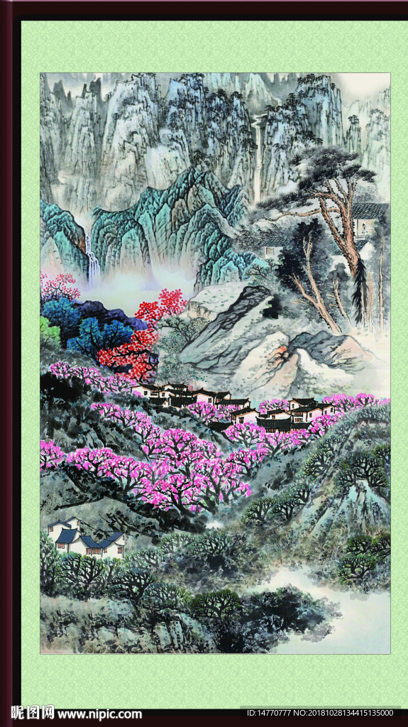 巨幅山水画 山水风景