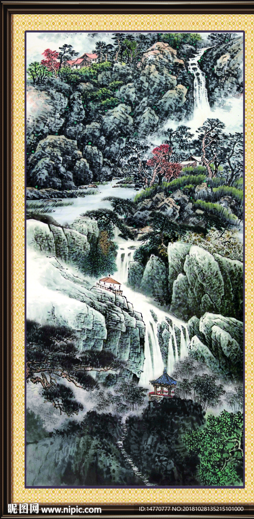 巨幅山水画 山水风景