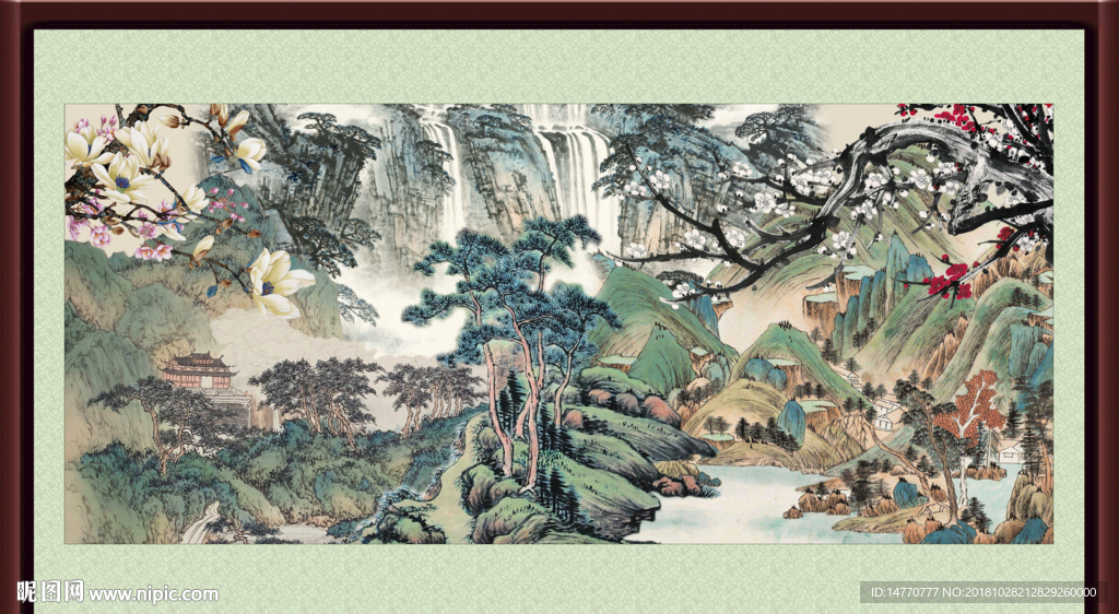 国画梅花