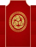 婚庆聚会金色花纹红色背景