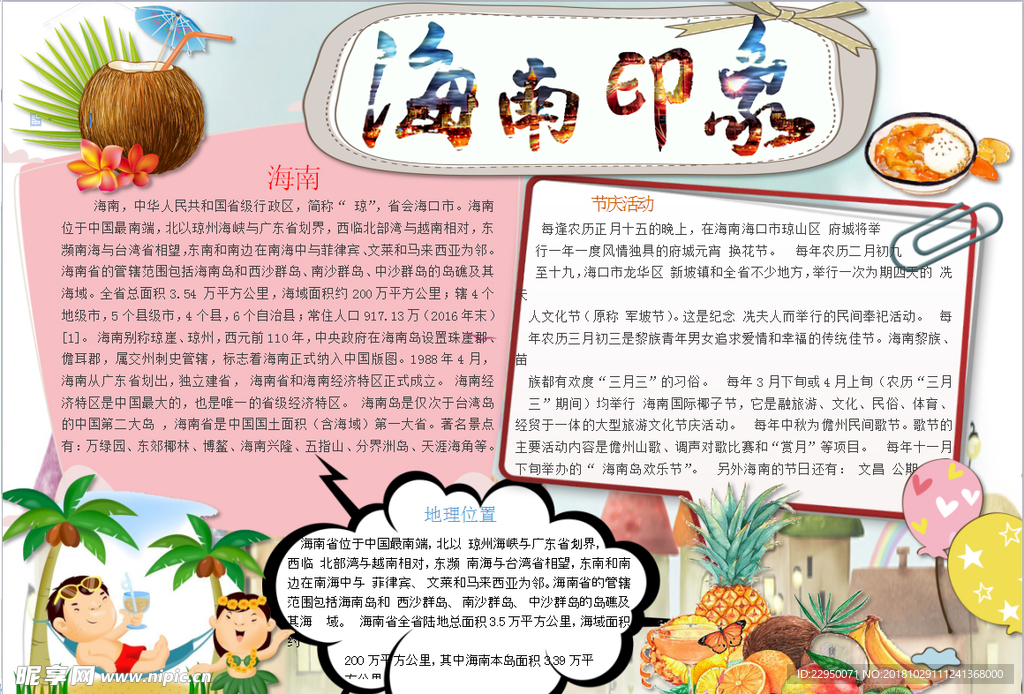 旅游小报