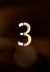 海报数字3