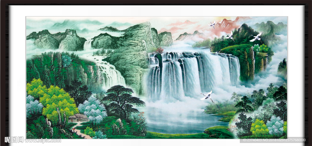 山水国画 巨幅山水 巨幅山水国