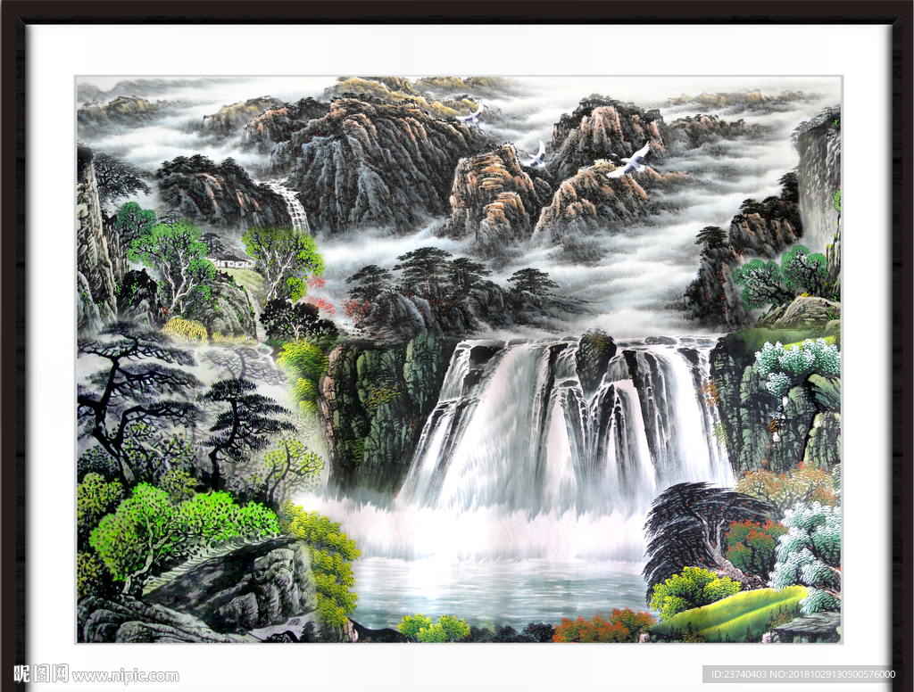 山水国画 巨幅山水 巨幅山水国