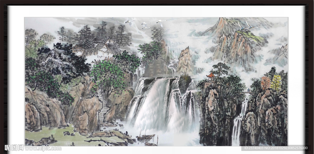 山水国画 巨幅山水 巨幅山水国