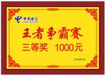 奖牌 奖状 画框 电信