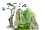 手绘风景