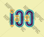 100分艺术字