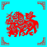 草原骄子剪纸