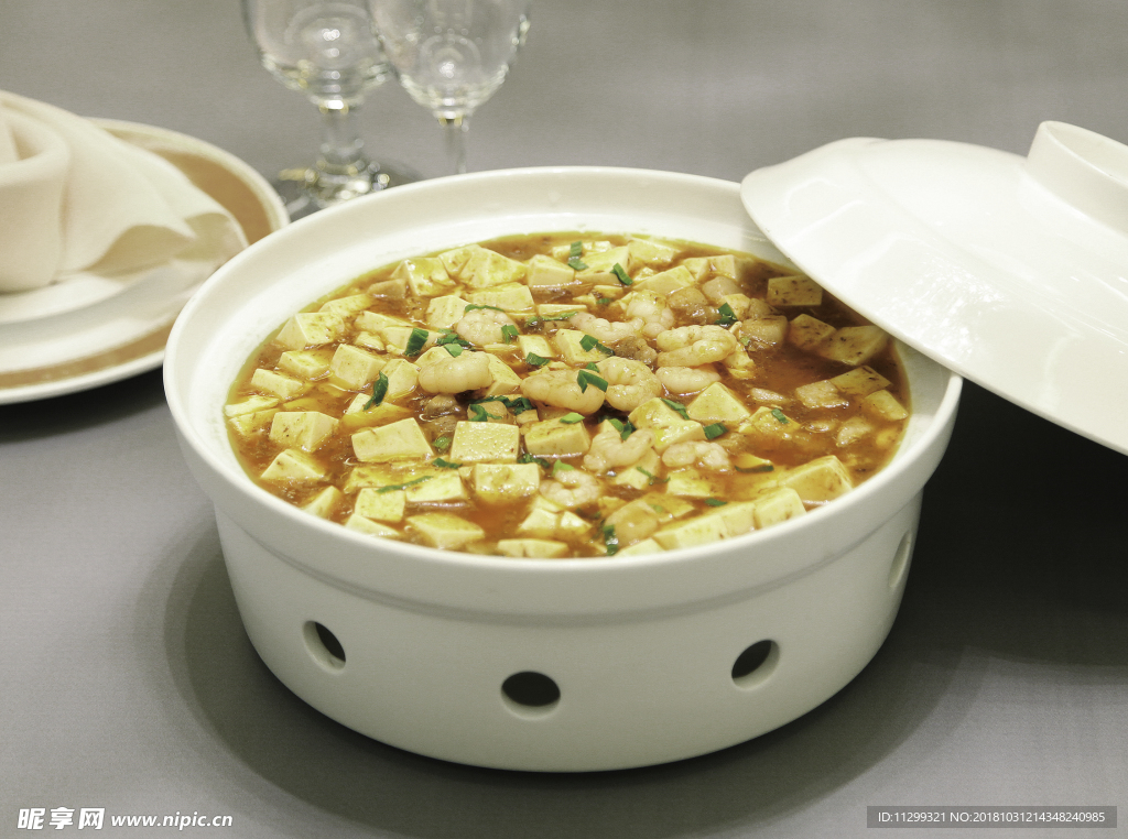 虾仁麻婆豆腐