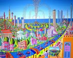 城市建筑绘画