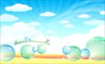 蓝色气泡背景
