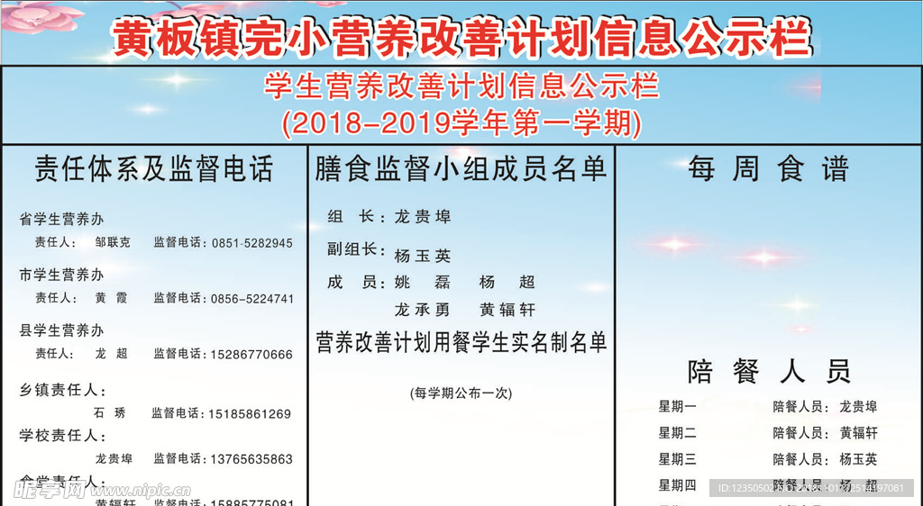 信息公示栏