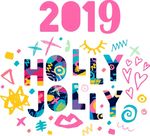 2019新年贺卡英文海报