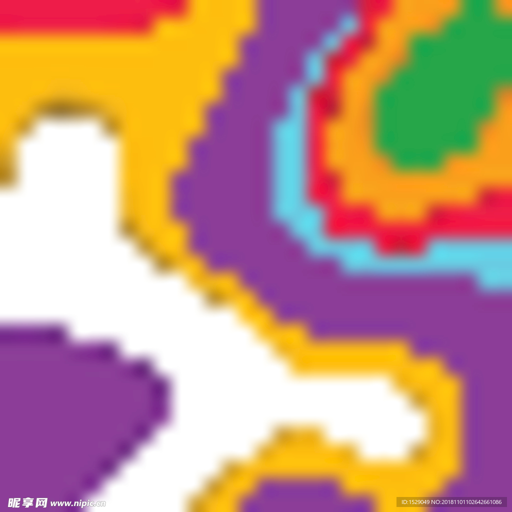 彩色不规则曲线底纹