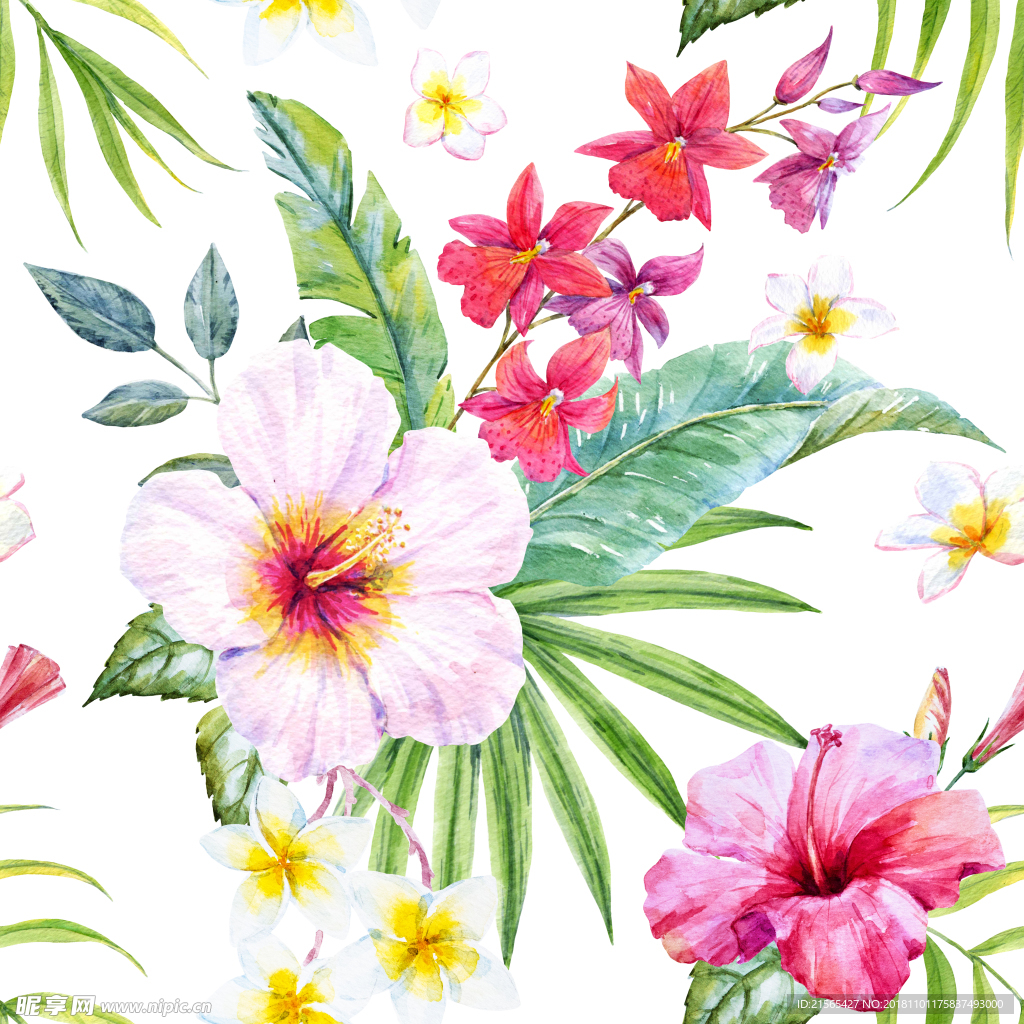 水彩花卉