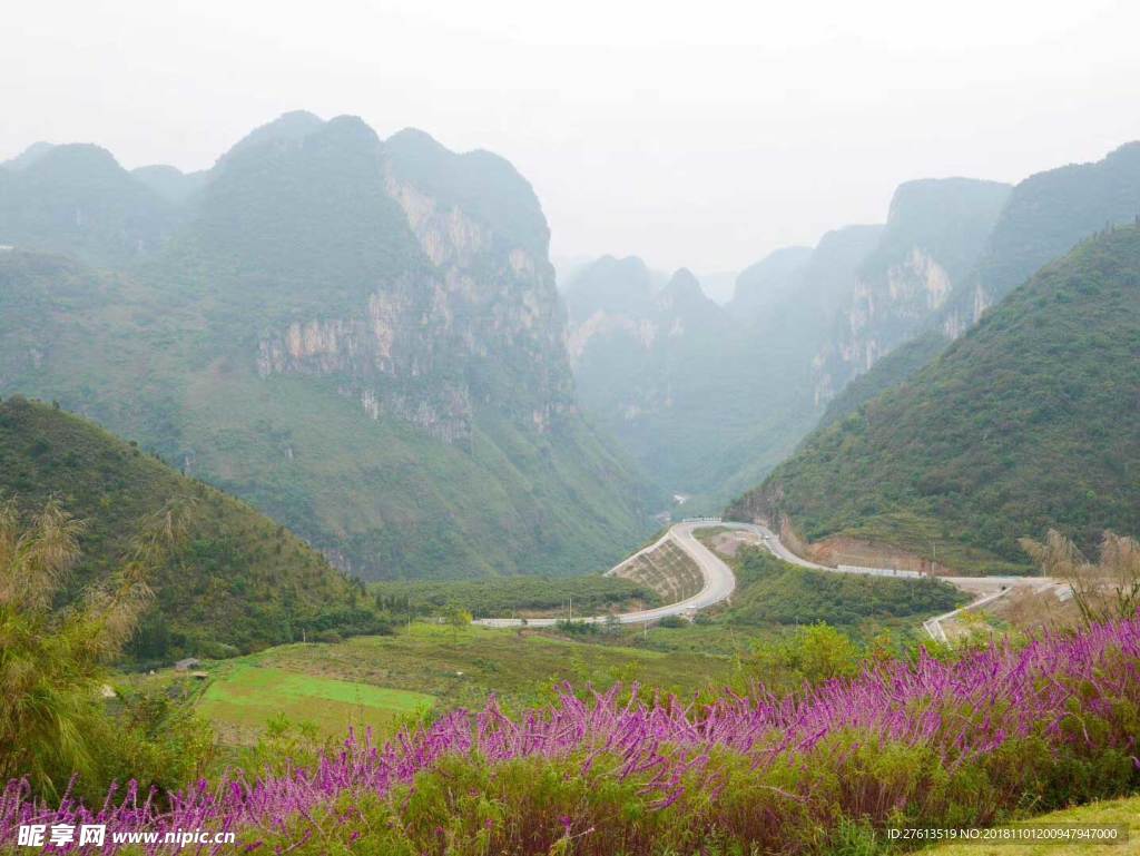 美丽的山景图片