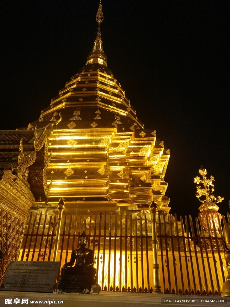 素帖寺双龙寺夜景