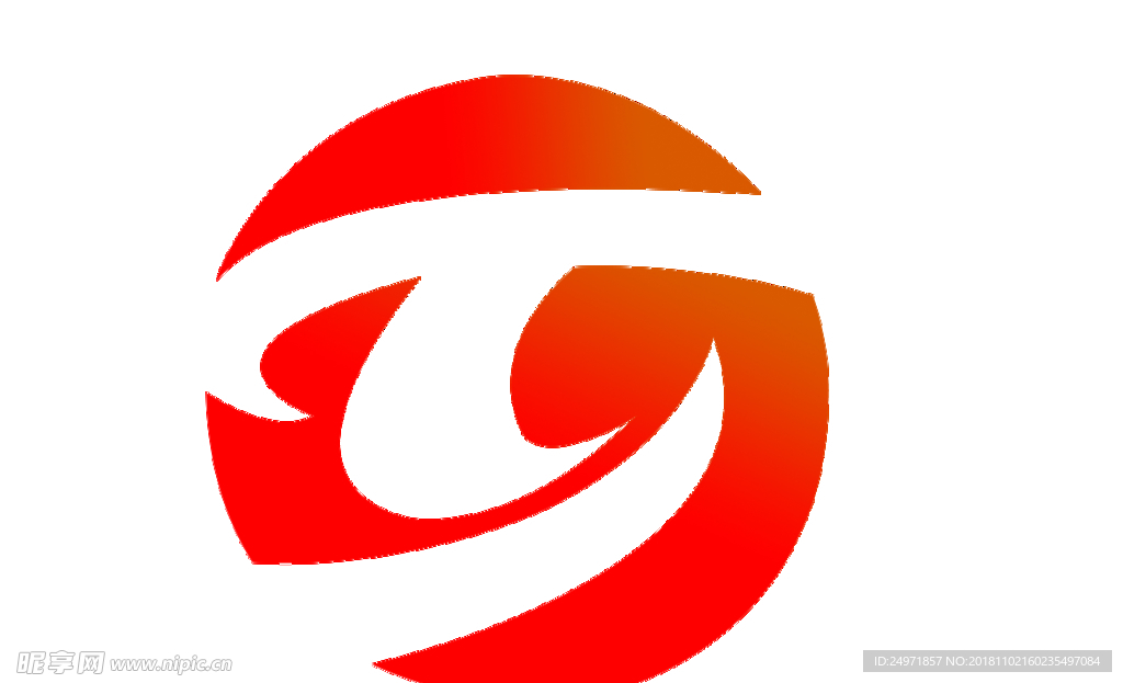 渐变色 贸易  森林 logo