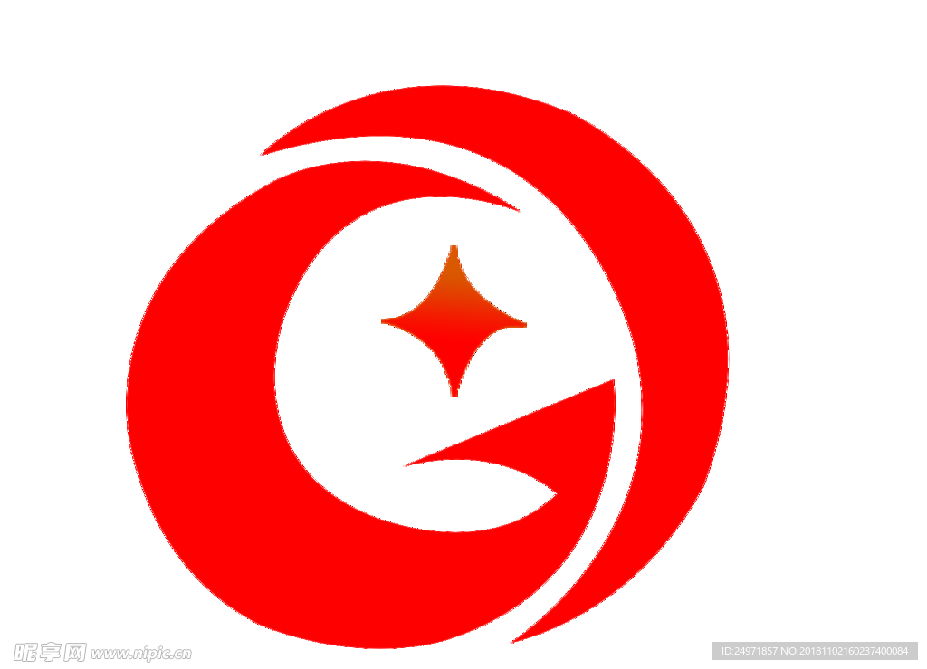 渐变色 贸易 森林 logo
