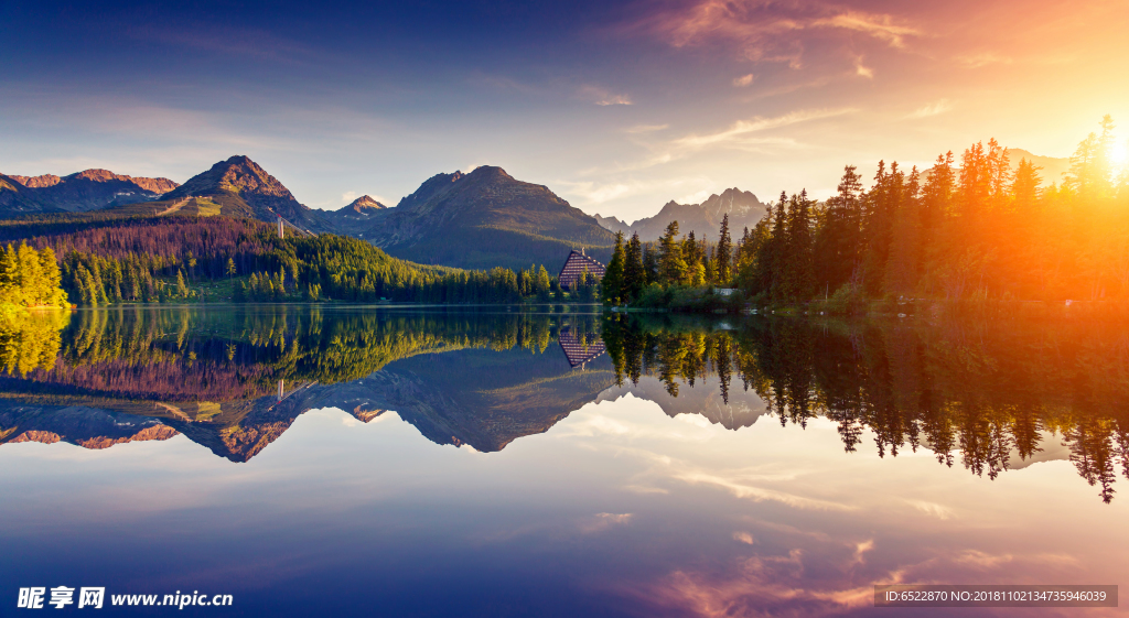 山水风景 山水秋天景色