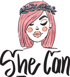 手绘卡通女郎