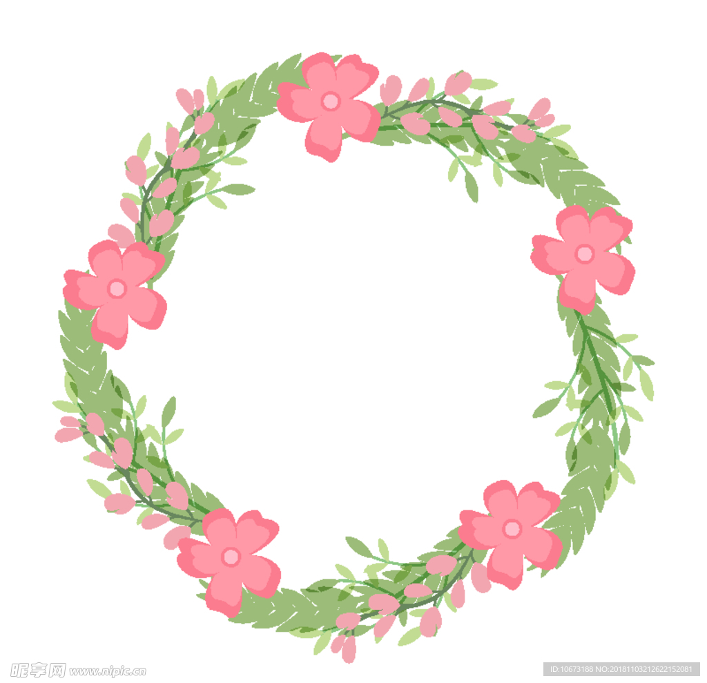 矢量花环