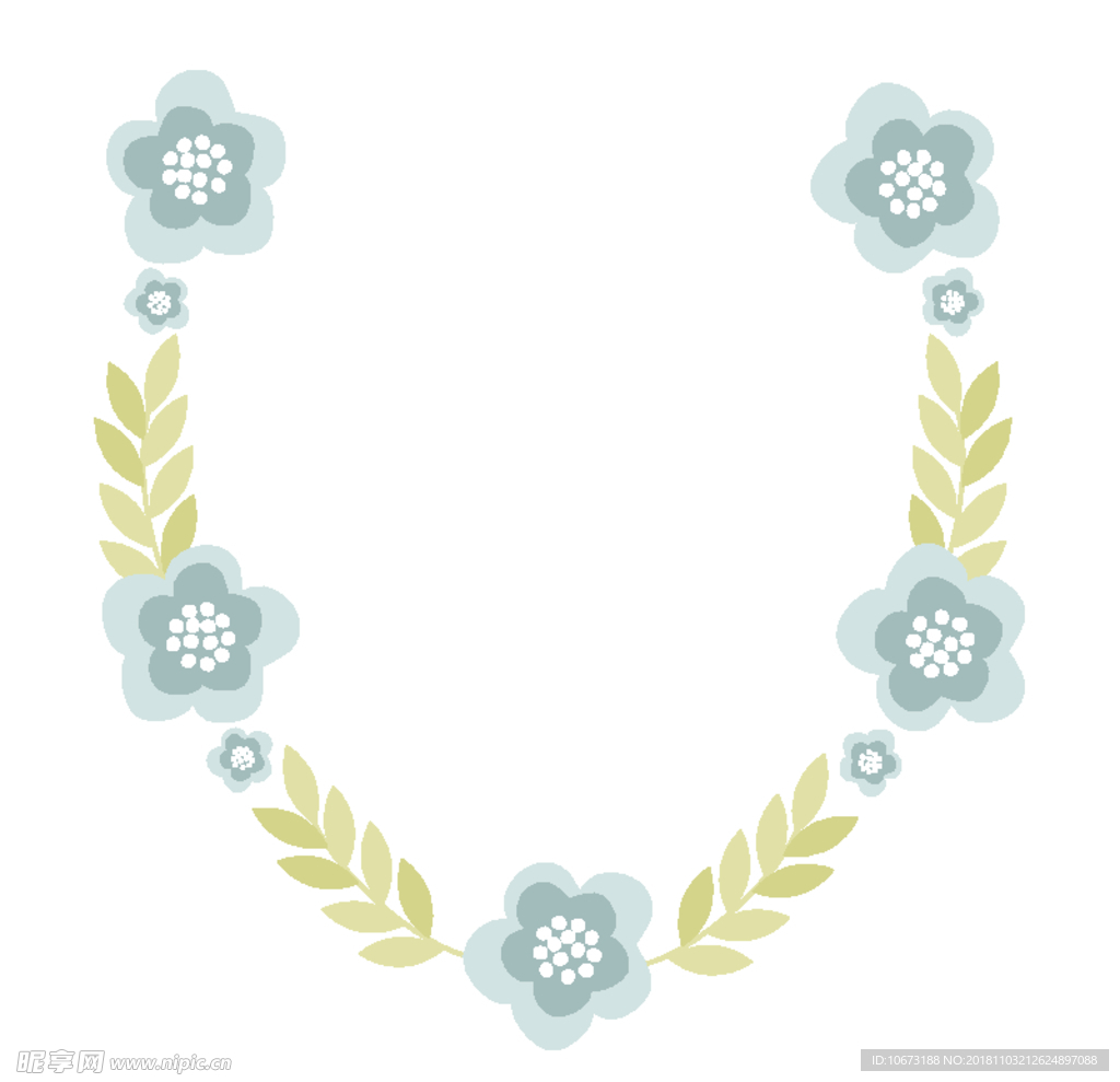 矢量花环