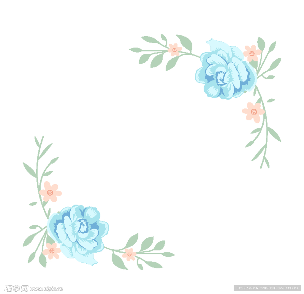 矢量花环