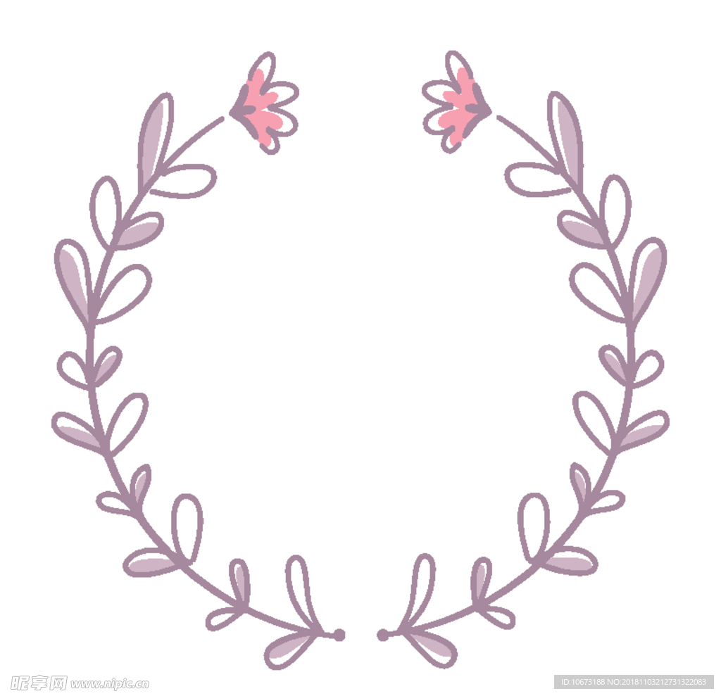 矢量花环