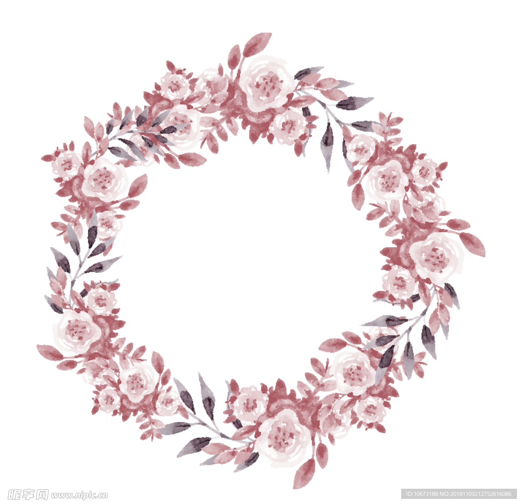 矢量花环