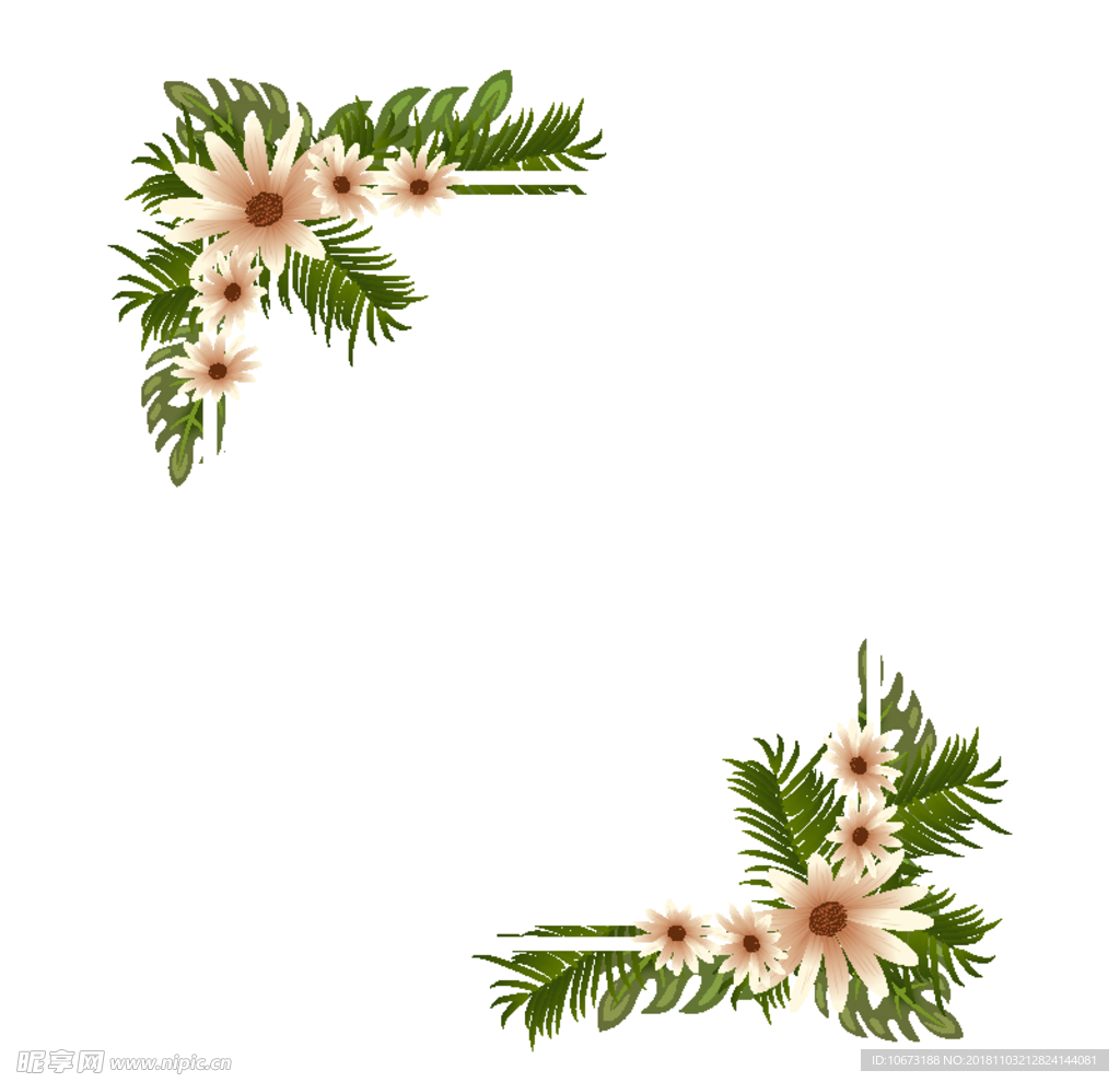 矢量花环