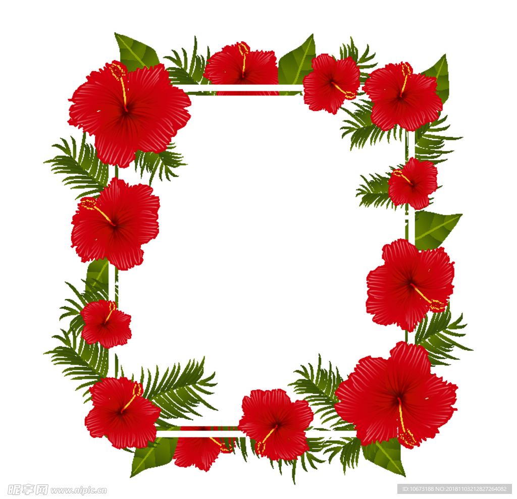 矢量花环