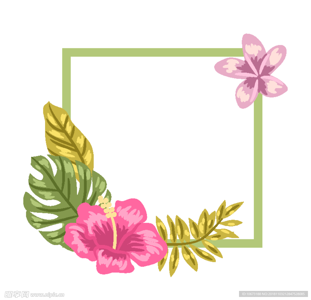 矢量花环
