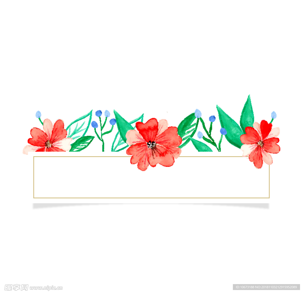矢量花环