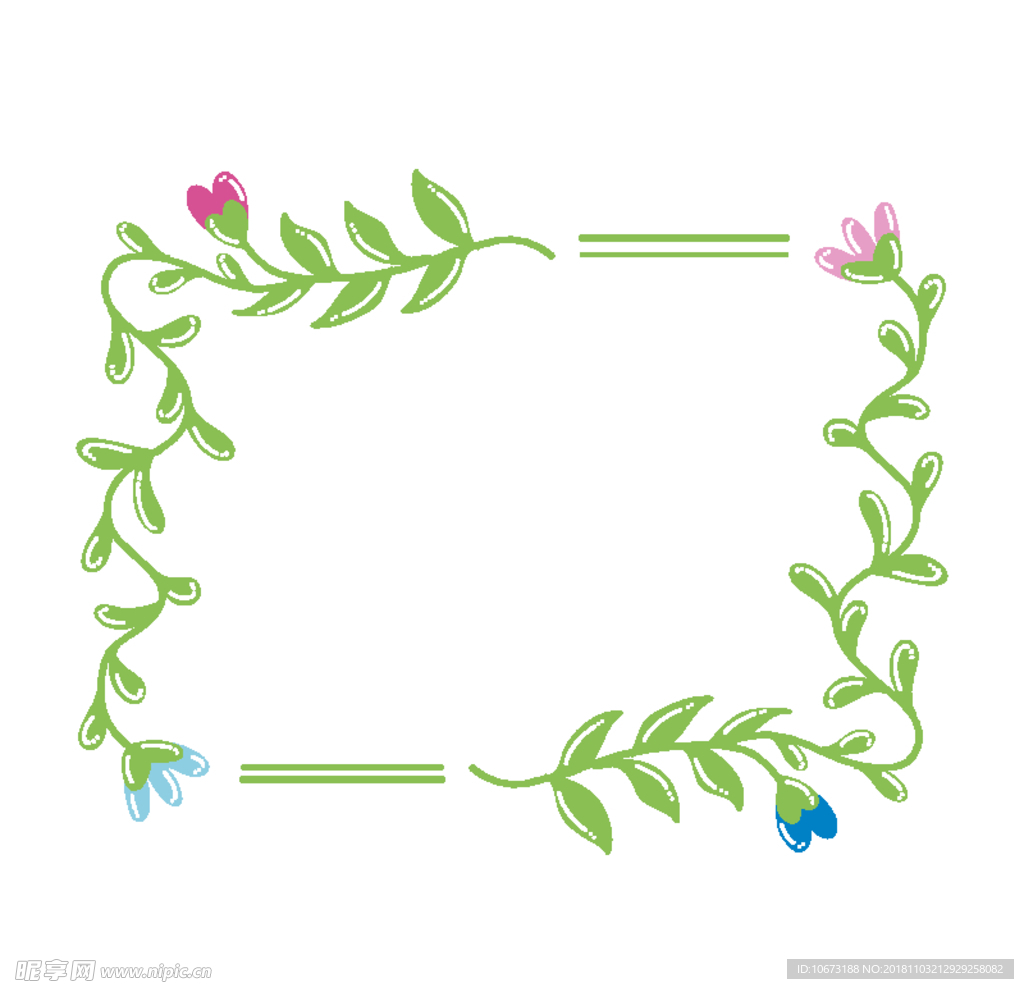 矢量花环