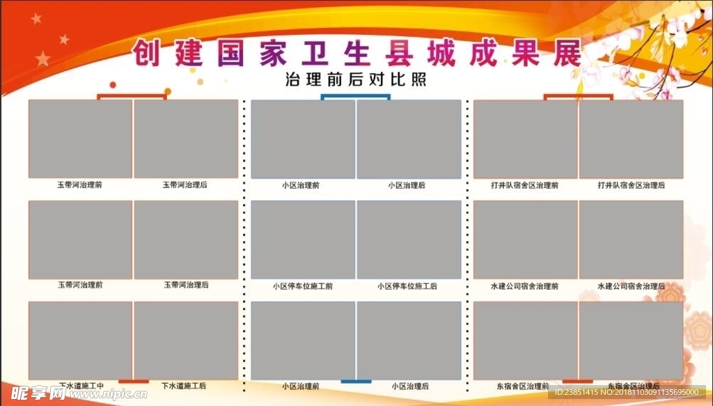 创卫成果展板