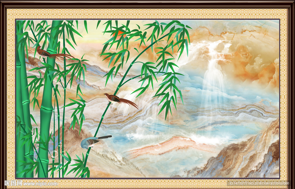 国画竹子