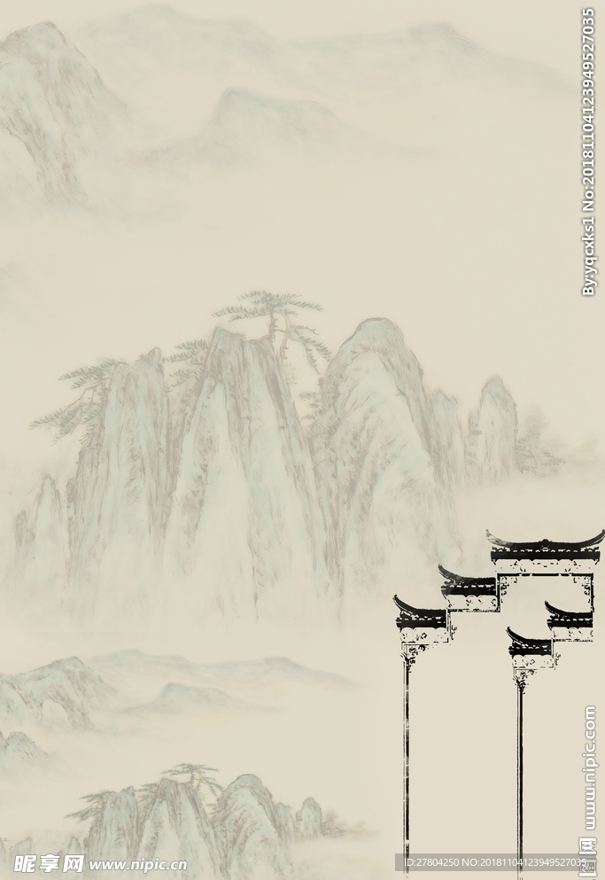 水墨中式背景