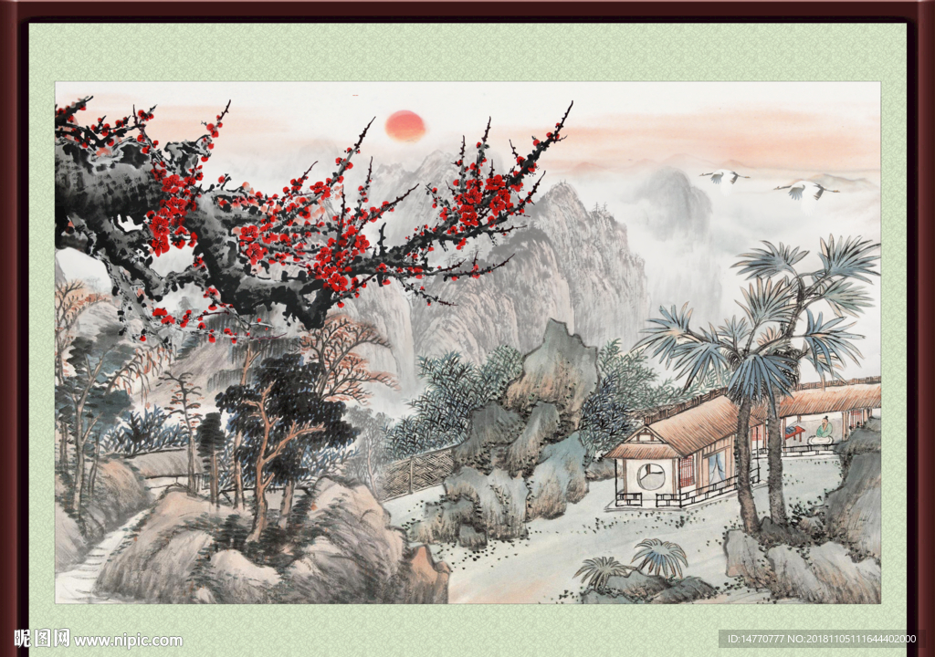 国画梅花
