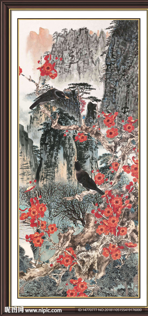 国画梅花