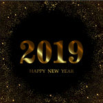 金色2019字体