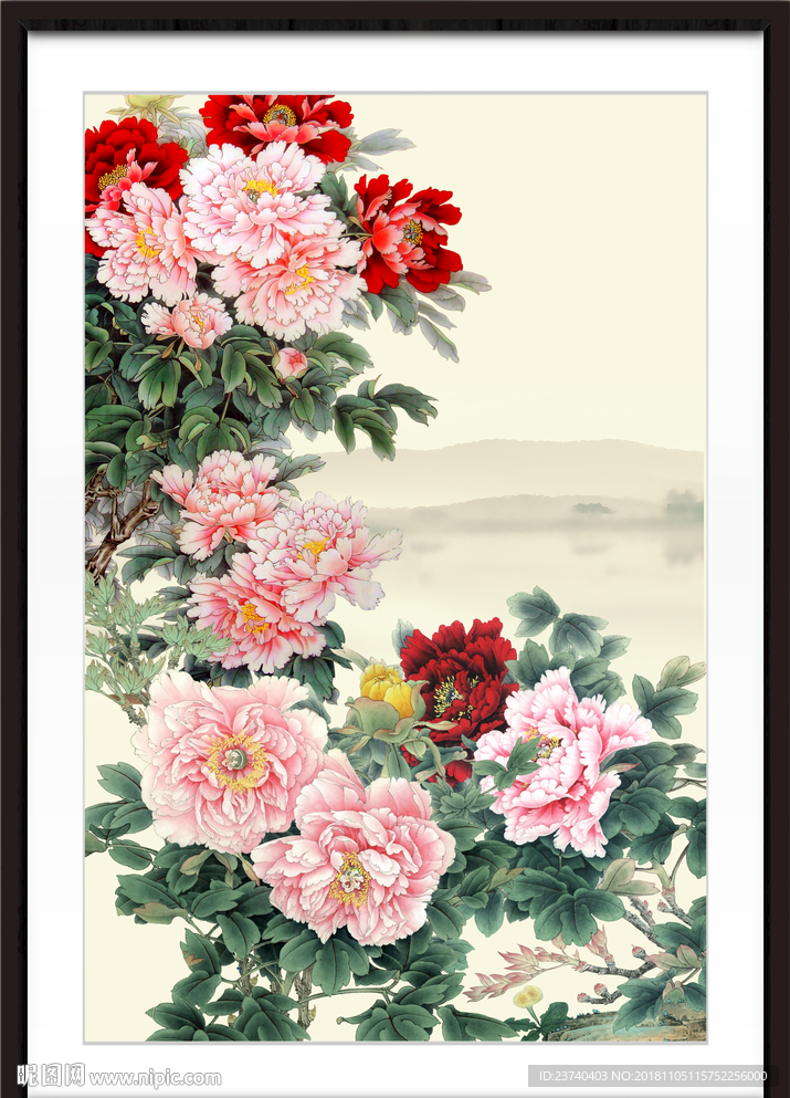 牡丹 富贵牡丹 家居装饰画