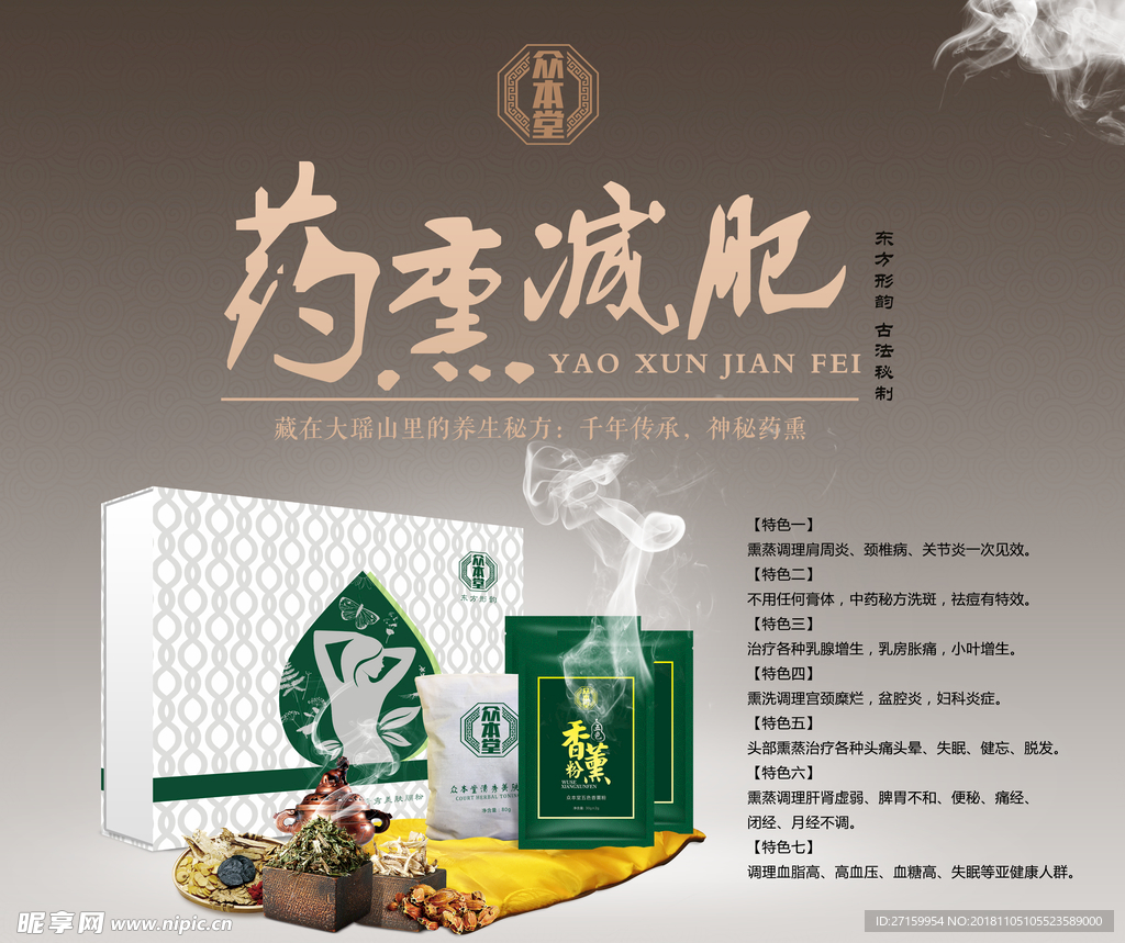 药熏 减肥 保健 药材 中国