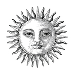 手绘太阳