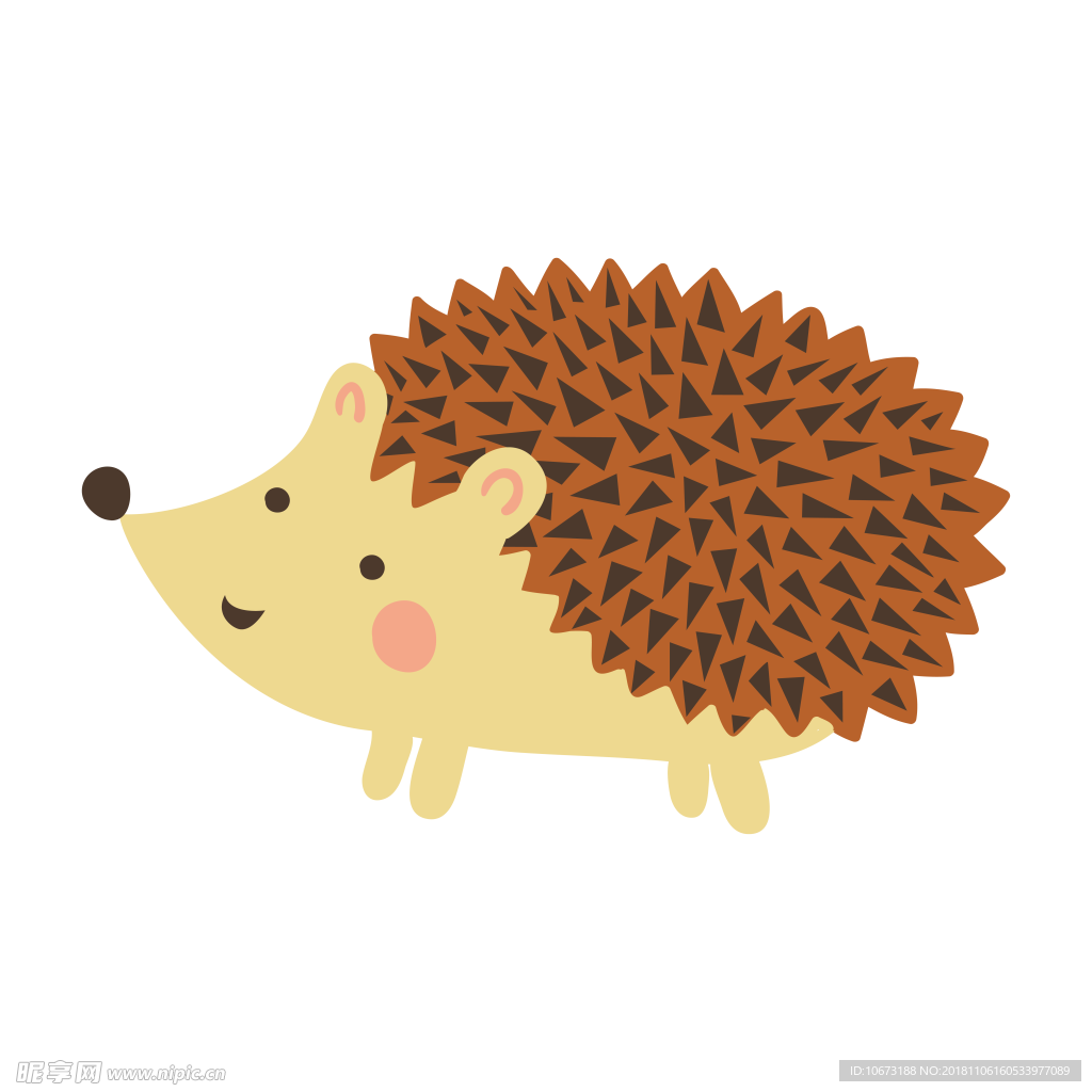 卡通刺猬图片
