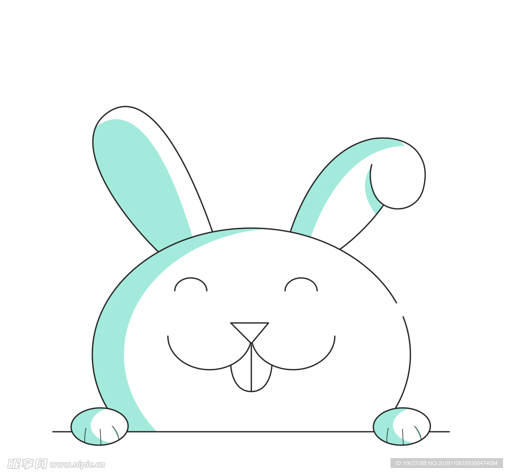 卡通兔子图片