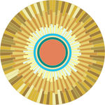 矢量太阳光芒