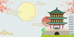 凉亭背景